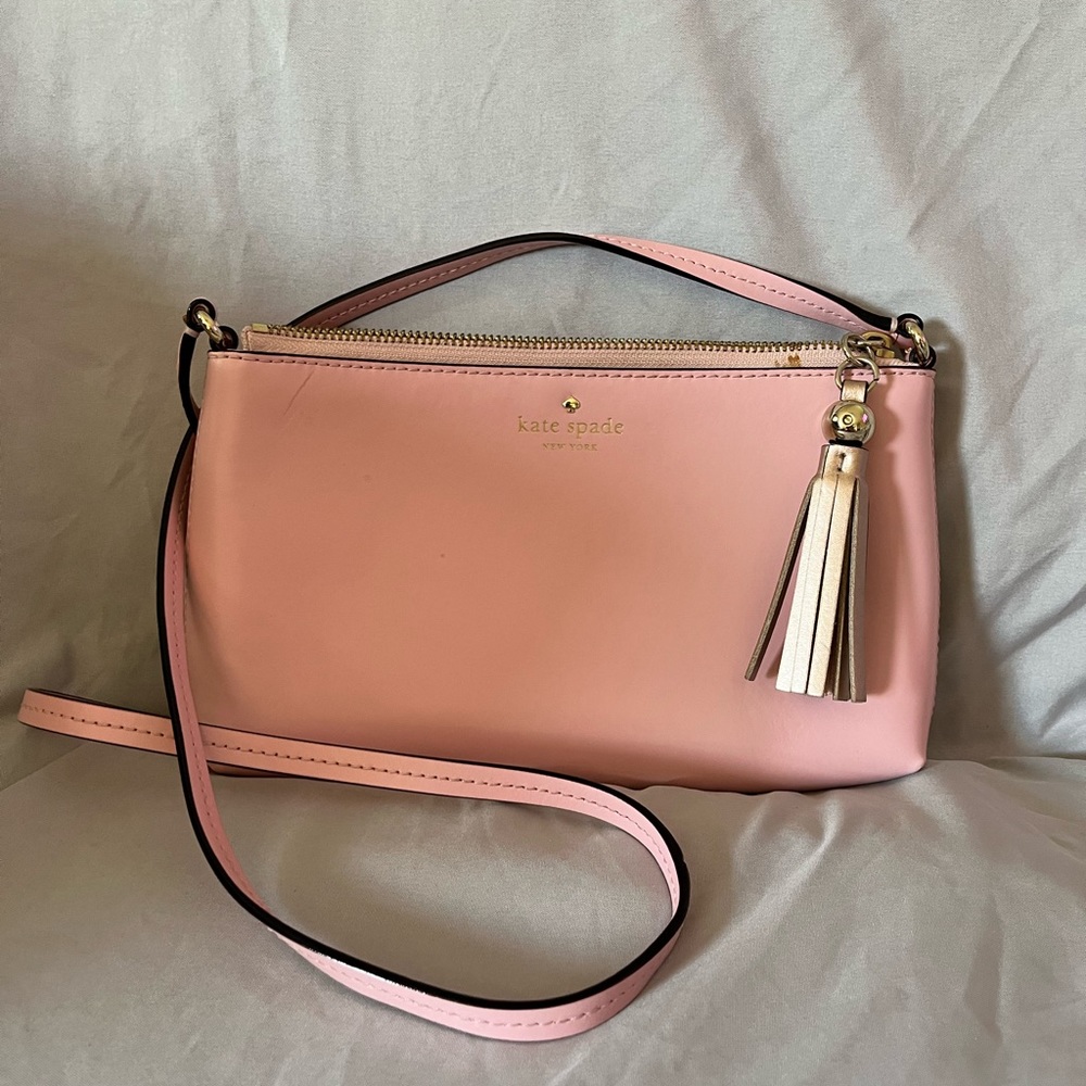 Kate Spade pink crossbody purse. Used.